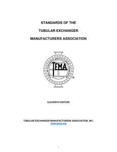 TEMA Standards 11th Edition: Tubular Exchanger Guidelines