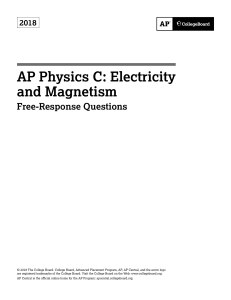 2018 AP Physics C: E&M Free-Response Questions