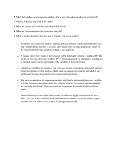 Regression Analysis Q&A: Trendlines, R-Square, Variables