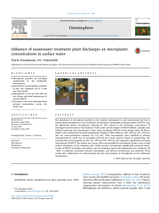 Wastewater Treatment Plant Discharges and Microplastic Concentrations in Surface Water