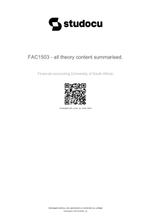 FAC1503 Financial Accounting Summary