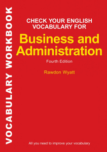 Check Your English Vocabulary for Business and Administration Workbook