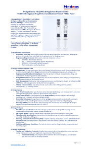 Design History File (DHF) & Regulatory Requirements for Prefilled Syringes