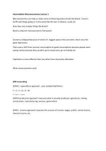 Intermediate Macroeconomics Lecture 1
