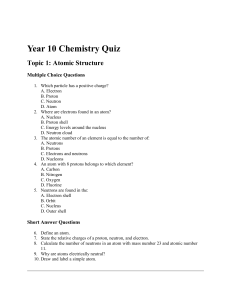 Year 10 Chemistry Quiz: Atomic Structure & More