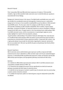 RNA-seq Analysis of MSI-H vs MSS Colorectal Cancer