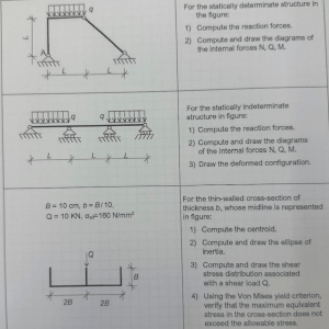 Engineering Exam: Structural Analysis Problems