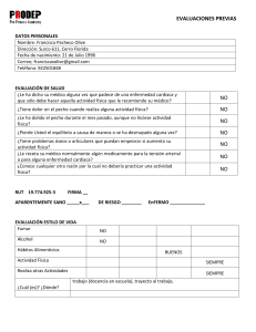 Evaluaci&oacute;n Previa de Fitness - CODEP Academy