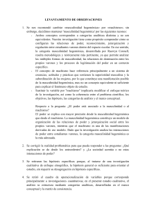 Respuesta a Revisi&oacute;n: Masculinidad Hegem&oacute;nica vs. Machismo en Investigaci&oacute;n