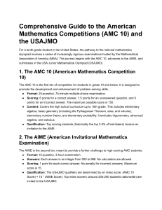 AMC 10 & USAJMO Guide