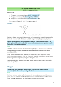 FARM5010 Bioanalytisk kjemi Pr&oslash;veoppgaver K2025