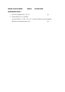 Grade 10 Math Homework Week 7