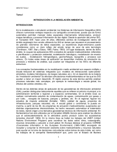 Introducci&oacute;n a la Modelaci&oacute;n Ambiental - MEA722 Tema I