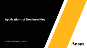 Applications of Nonlinearities: Structural Nonlinearity Lesson 3