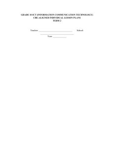 Grade 10 ICT Term 2 Lesson Plans: CBE-Aligned
