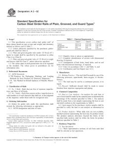 ASTM A2-02: Carbon Steel Girder Rails Standard