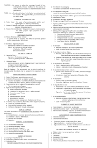 Philippine Taxation Fundamentals