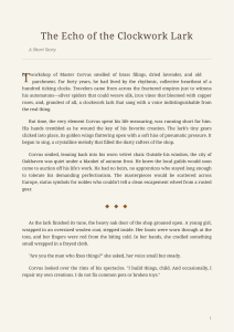 The Echo of the Clockwork Lark: A Short Story