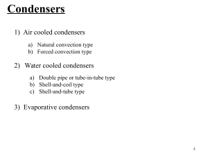 Types of Condensers: Air, Water, Evaporative