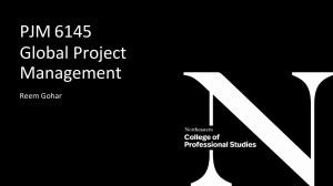 PJM 6145 Global Project Management Course
