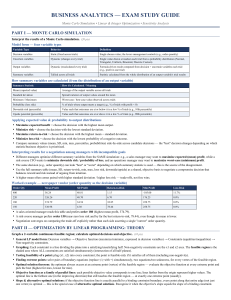 Business Analytics Exam Study Guide