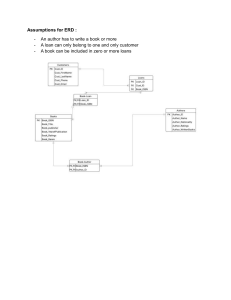ERD Assumptions & Diagram for Library Database