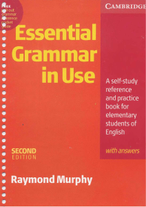 Essential Grammar in Use: Elementary English Grammar Textbook