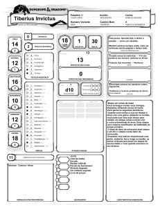 Folha de Personagem Tiberius Invictus D&D