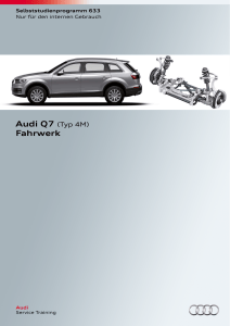 Audi Q7 (Typ 4M) Fahrwerk Selbststudienprogramm 633