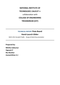 Flute Board Hand-Launch Glider: NACA 2412 Design Report
