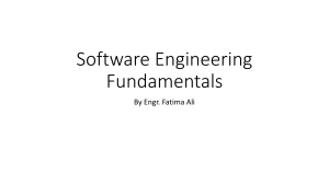 Software Engineering Fundamentals