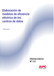 Modelos de eficiencia el&eacute;ctrica en centros de datos