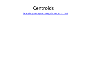 Centroids in Engineering Statics: Center of Gravity & Pappus-Guldinus