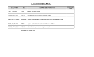 Plan de trabajo semanal: Actividades escolares 23-27 junio 2026
