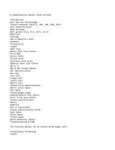 Bolt and Nut Identification & Reference Manual
