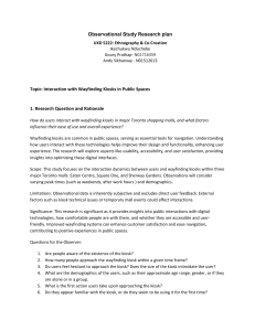 Observational Study Research Plan: Wayfinding Kiosks in Malls