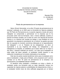 Pacto de permanencia en la empresa: Acuerdo laboral y formaci&oacute;n
