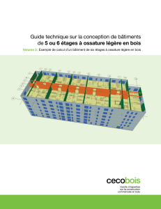Guide technique conception b&acirc;timents 5-6 &eacute;tages ossature bois Volume 2