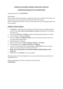 IGCSE ICT Exam Guidelines: Pakistan English Academy