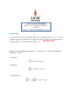 UCSI University Engineering Math Tutorial 2: Partial Differential Equations