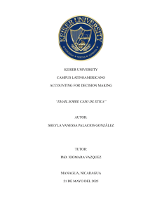 Caso de &eacute;tica: Contabilidad de costos publicitarios