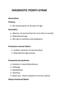 Diagnostic Points Gynaecology Study Guide