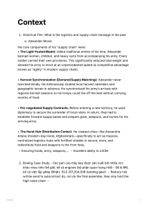 Supply Chain Management Study Guide: Alexander & Boeing Cases