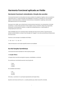 Harmonia Funcional Aplicada ao Viol&atilde;o: Guia Completo