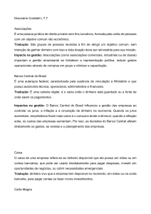 Dicion&aacute;rio Cont&aacute;bil L.T.T - Termos de Neg&oacute;cios e Finan&ccedil;as