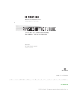 Physics of the Future: Science by 2100