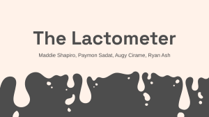The Lactometer: Detecting Dairy in Foods