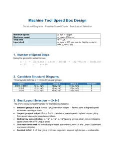 Machine Tool Speed Box Design: Layout & Speed Chart Guide