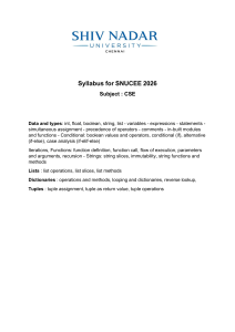 SNUCEE 2026 CSE Syllabus - Shiv Nadar University