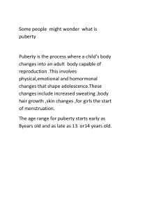 What is Puberty? Signs and Hygiene for Adolescents